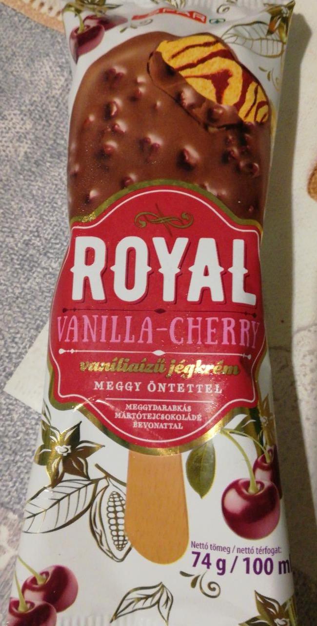 Képek - Royal vanília ízű jégkrém meggy öntettel Spar