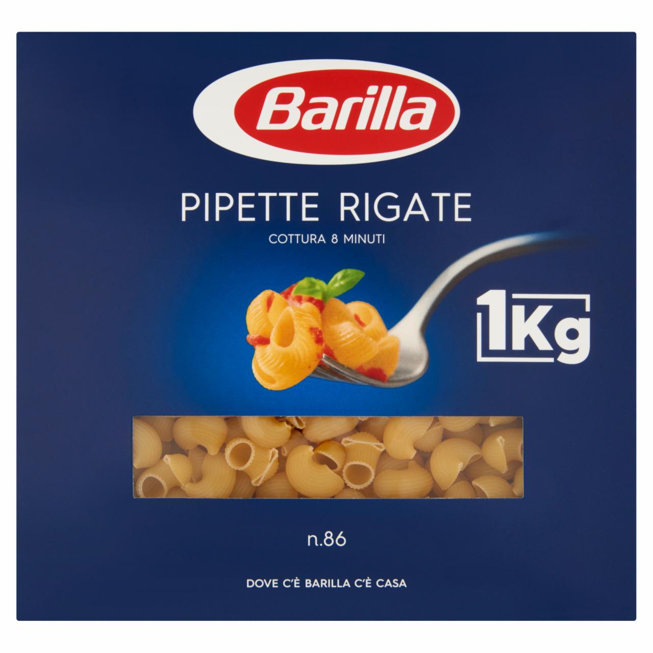 Képek - Barilla Pipette Rigate apró durum száraztészta 1000 g