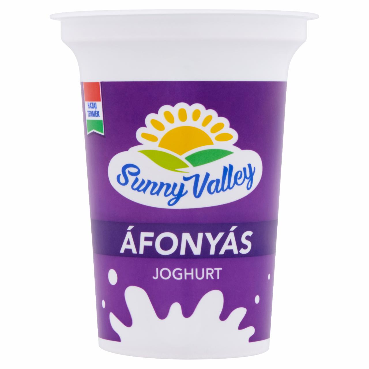 Képek - Sunny Valley élőflórás, zsírszegény áfonyás joghurt 375 g