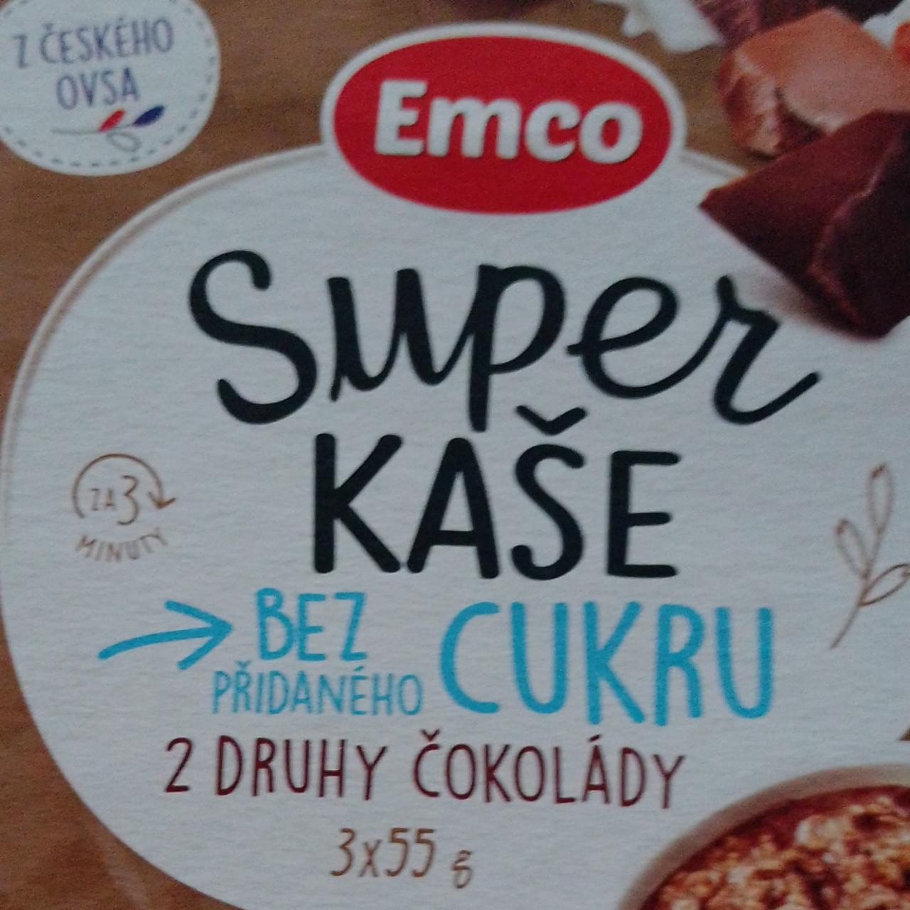 Képek - Super kaše bez přidaného cukru 2 druhy čokolády Emco