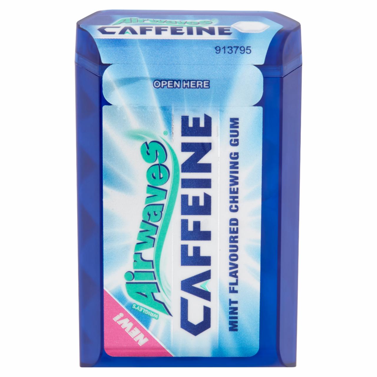 Képek - Airwaves Caffeine mentaízű rágógumi koffeinnel 18,8 g