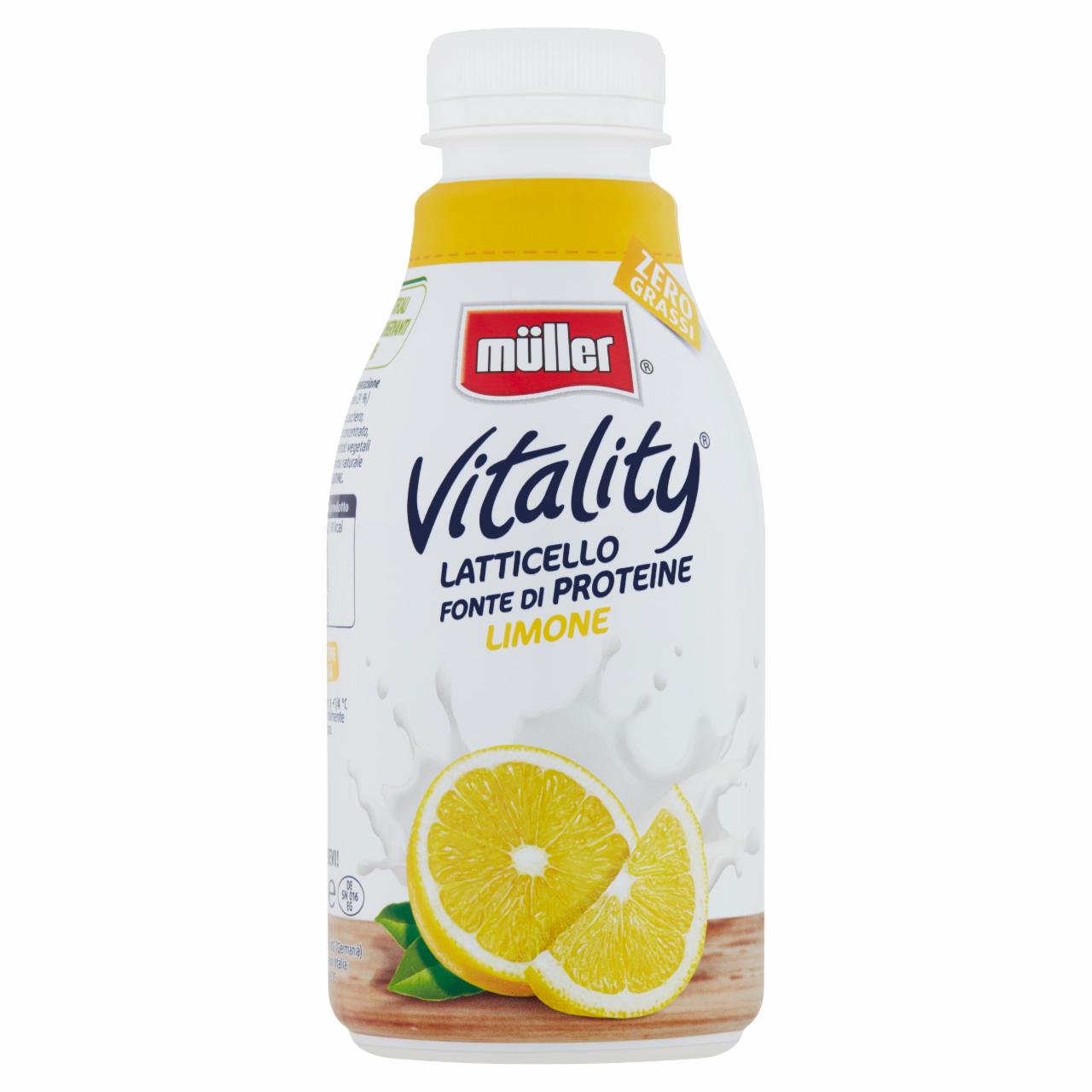 Képek - Müller Vitality sovány íróital citromkészítménnyel 470 ml