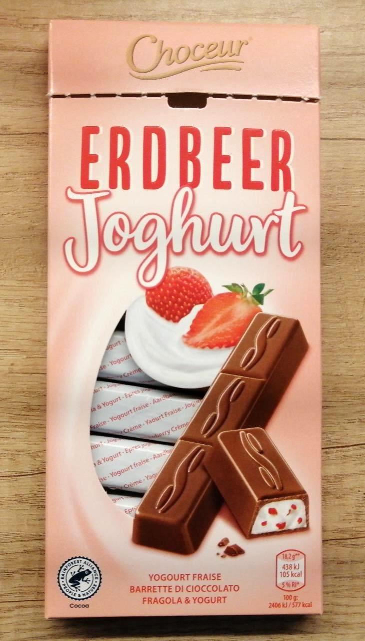 Képek - Töltött tejcsokoládé szeletek Epres-joghurtos Choceur