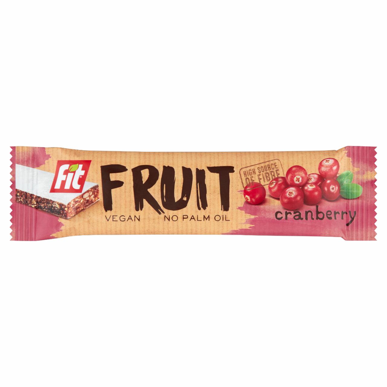Képek - Fit Fruit gyümölcsös müzliszelet vörösáfonyával 23 g
