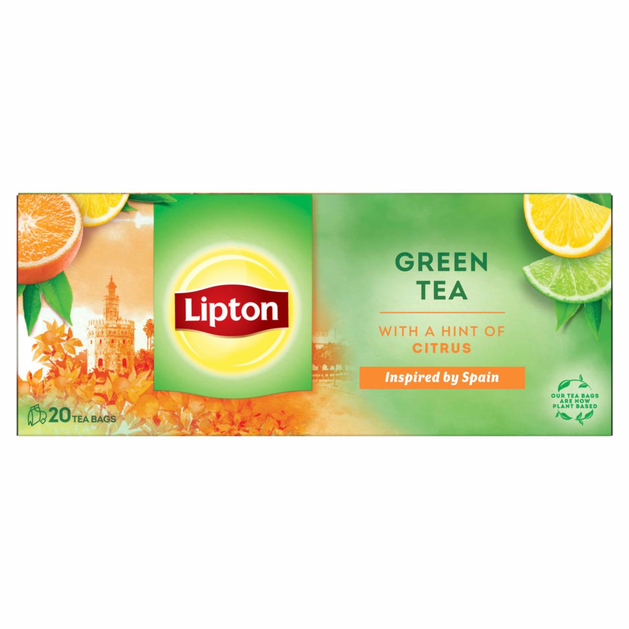 Képek - Lipton citrus ízesítésű zöld tea 20 filter 26 g