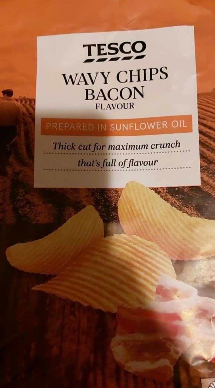Képek - Wavy chips Bacon flavour Tesco