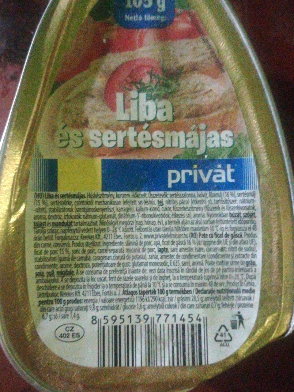 Képek - Liba és sertésmájas Privát