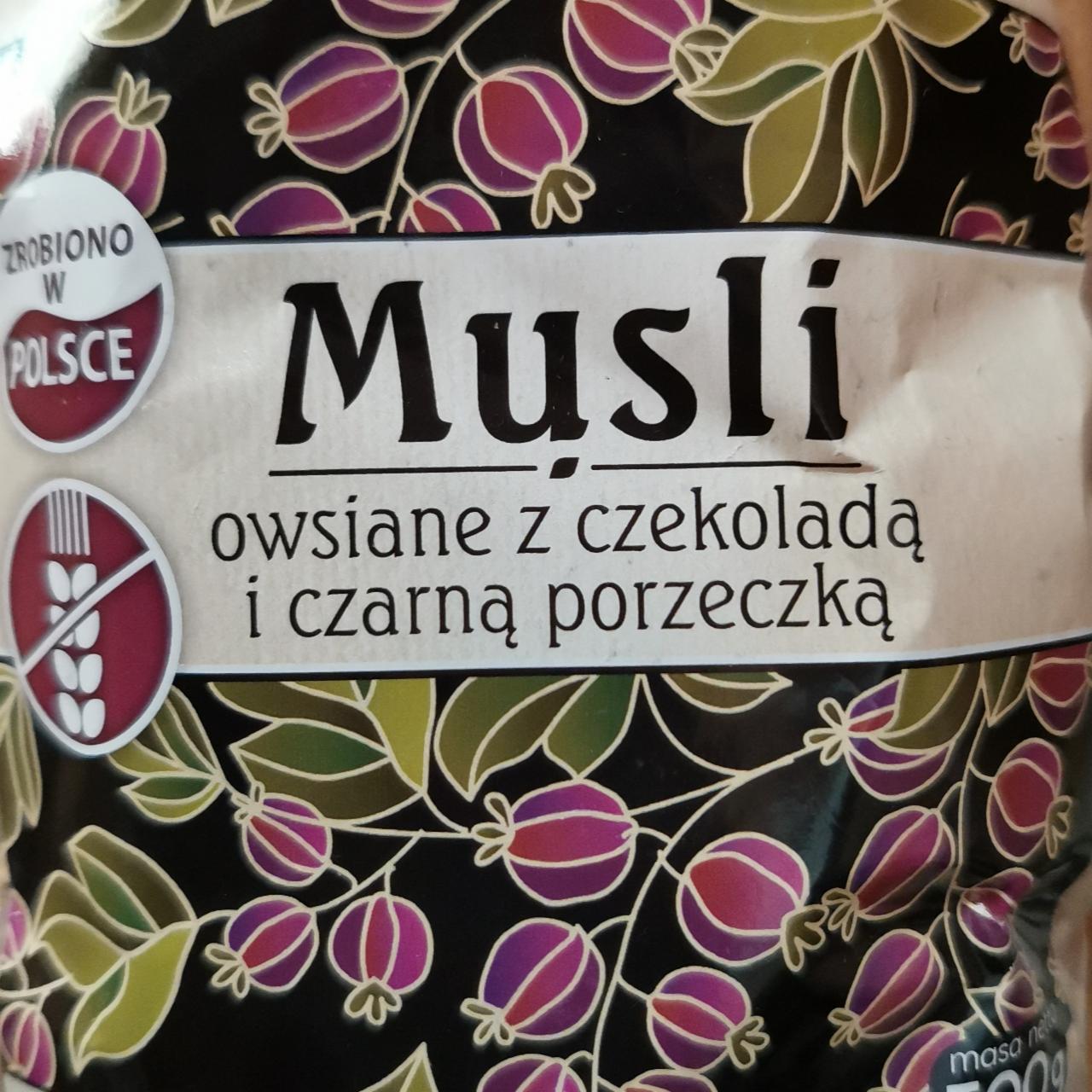 Képek - Musli owsiane z czekolada i czarna porzeczka Pięć Przemian