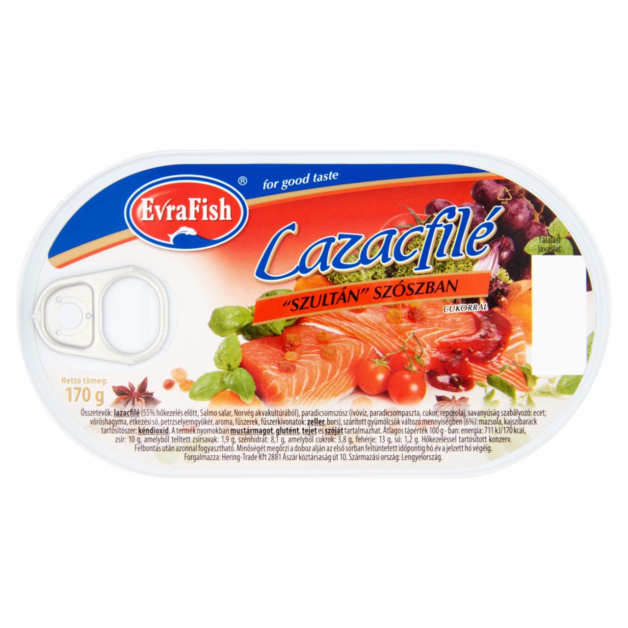 Képek - Evrafish lazacfilé szultán szószban cukorral 170 g