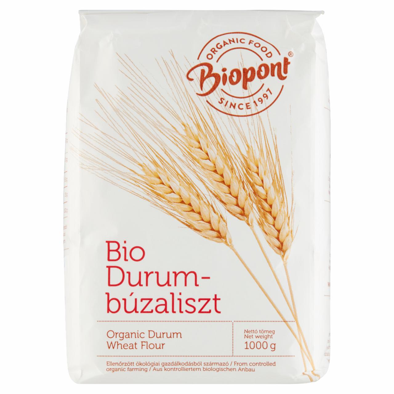 Képek - Biopont BIO sima durumbúzaliszt 1000 g