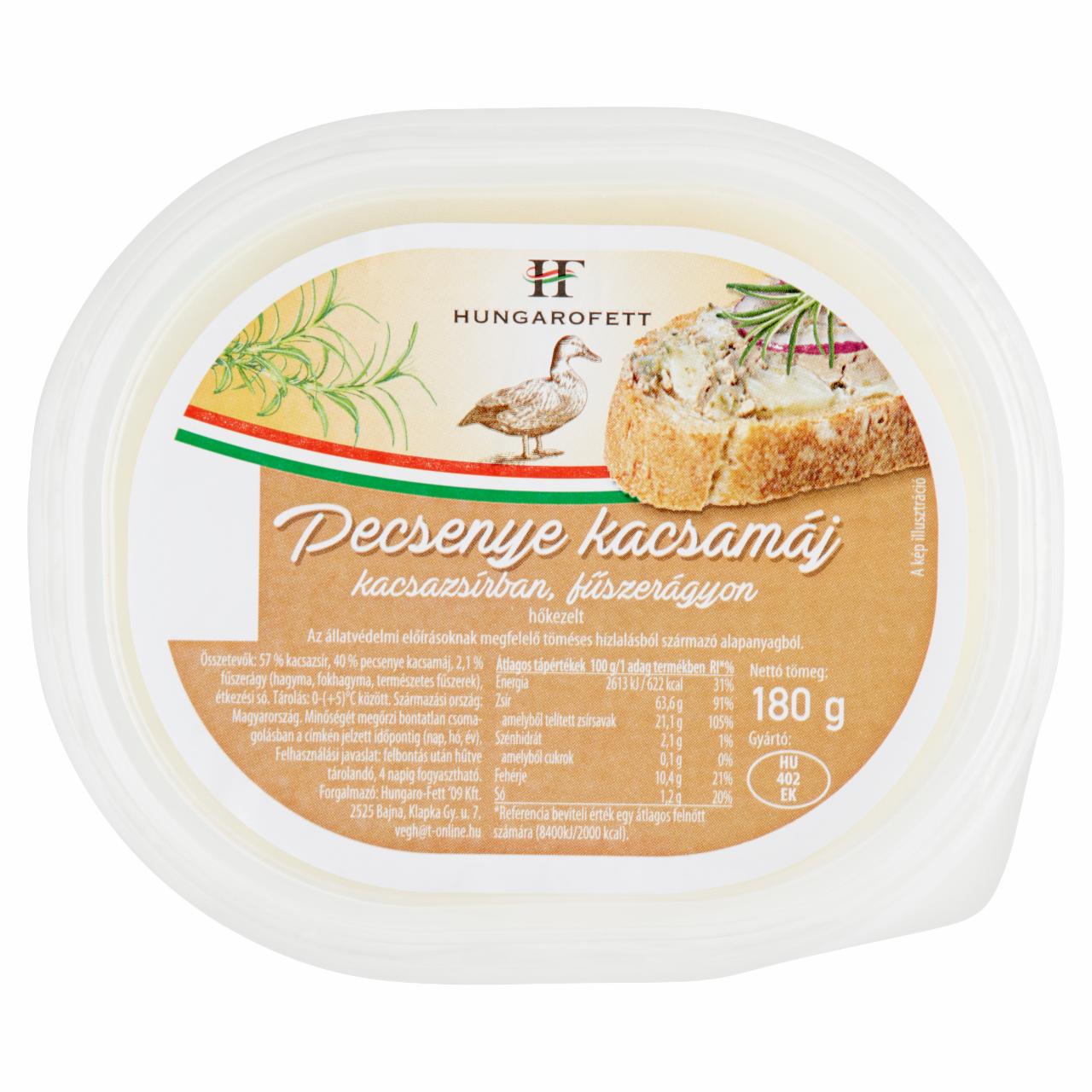 Képek - Hungarofett pecsenye kacsamáj kacsazsírban, fűszerágyon 180 g