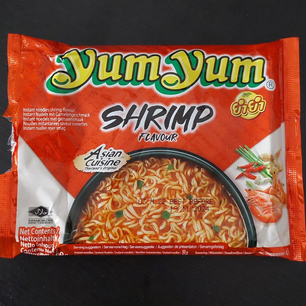 Képek - Shrimp flavour Instant tészta garnélarák ízesítéssel Yum Yum