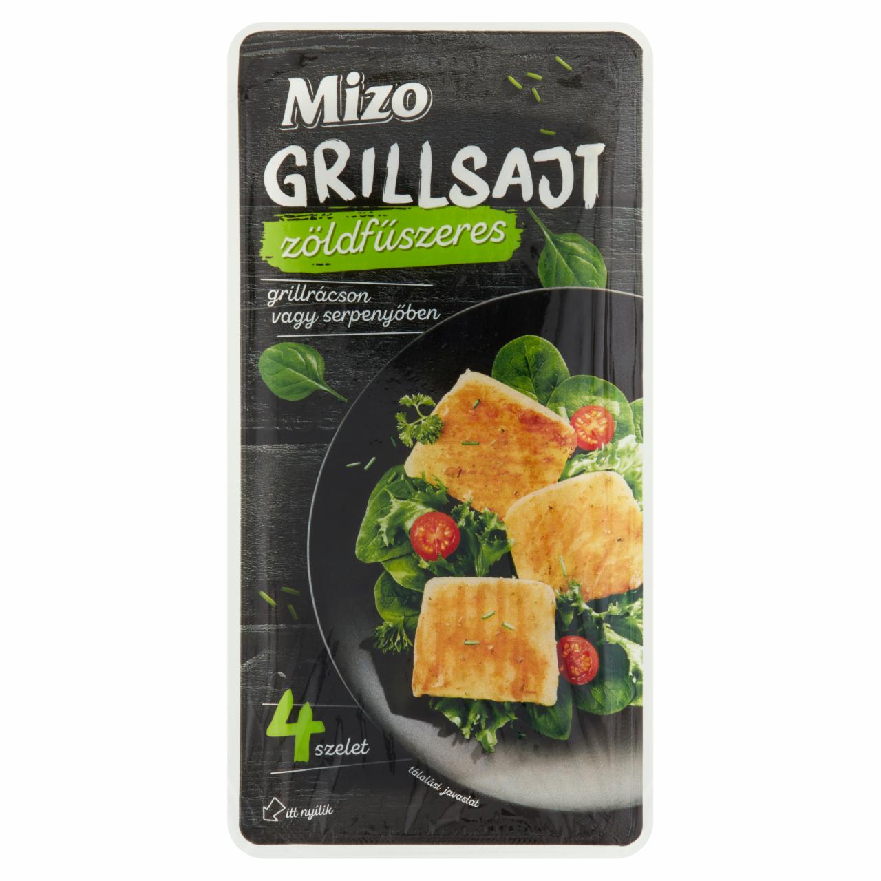Képek - Mizo zöldfűszeres darabolt grillsajt 4 db 310 g