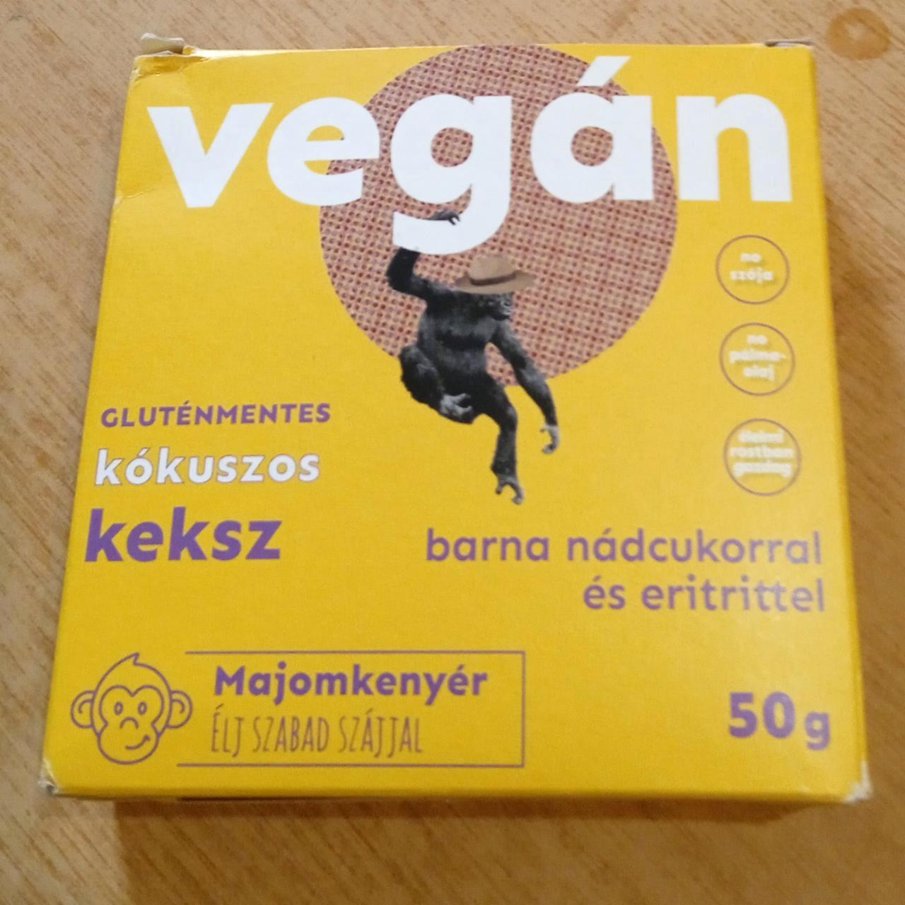 Képek - Vegán kókuszos keksz barna nádcukorral és eritrittel Majomkenyér