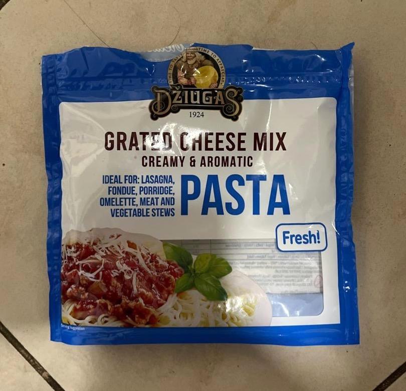 Képek - Grated cheese mix creamy & aromatic pasta Džiugas