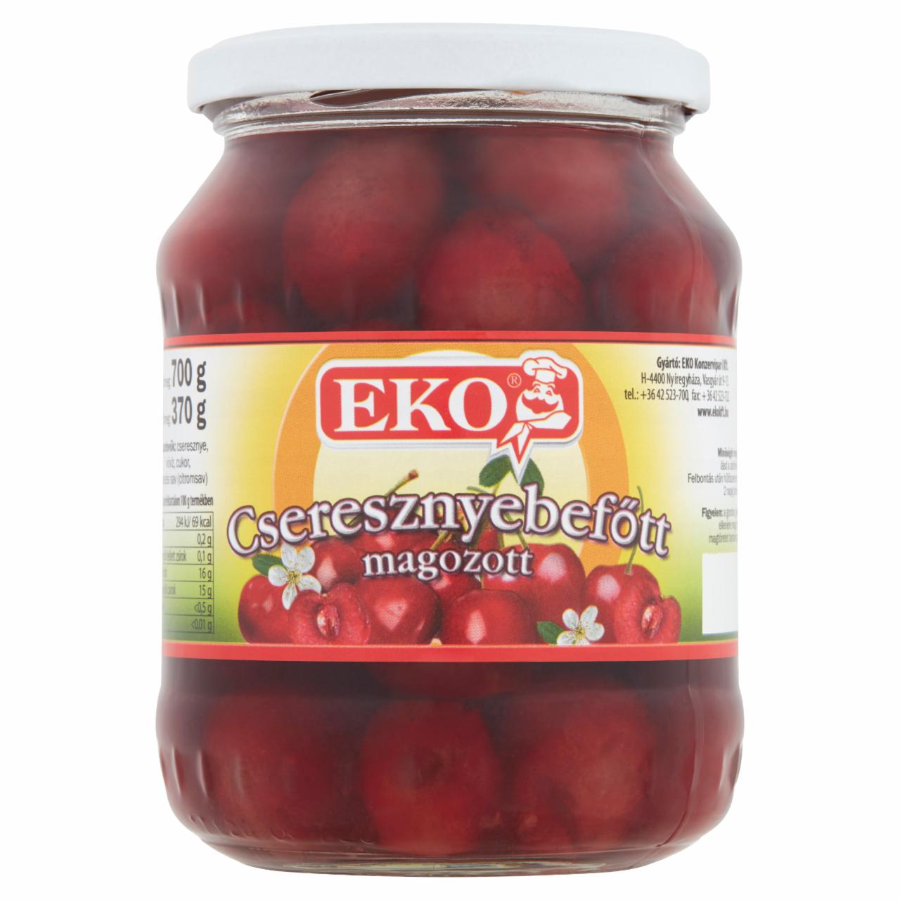 Képek - Eko magozott cseresznyebefőtt 700 g