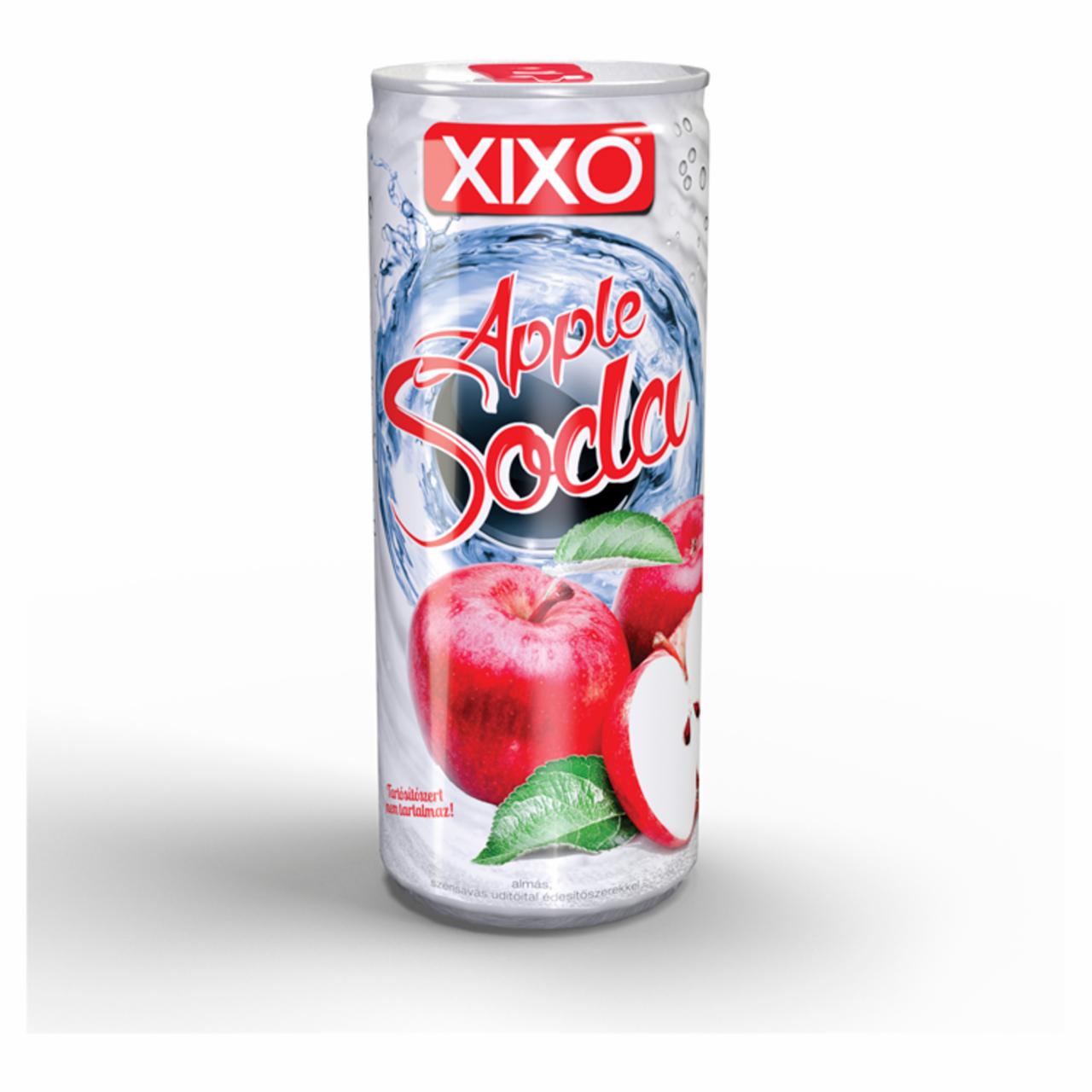 Képek - XIXO Apple Soda almás, cukormentes, szénsavas üdítőital édesítőszerekkel 250 ml