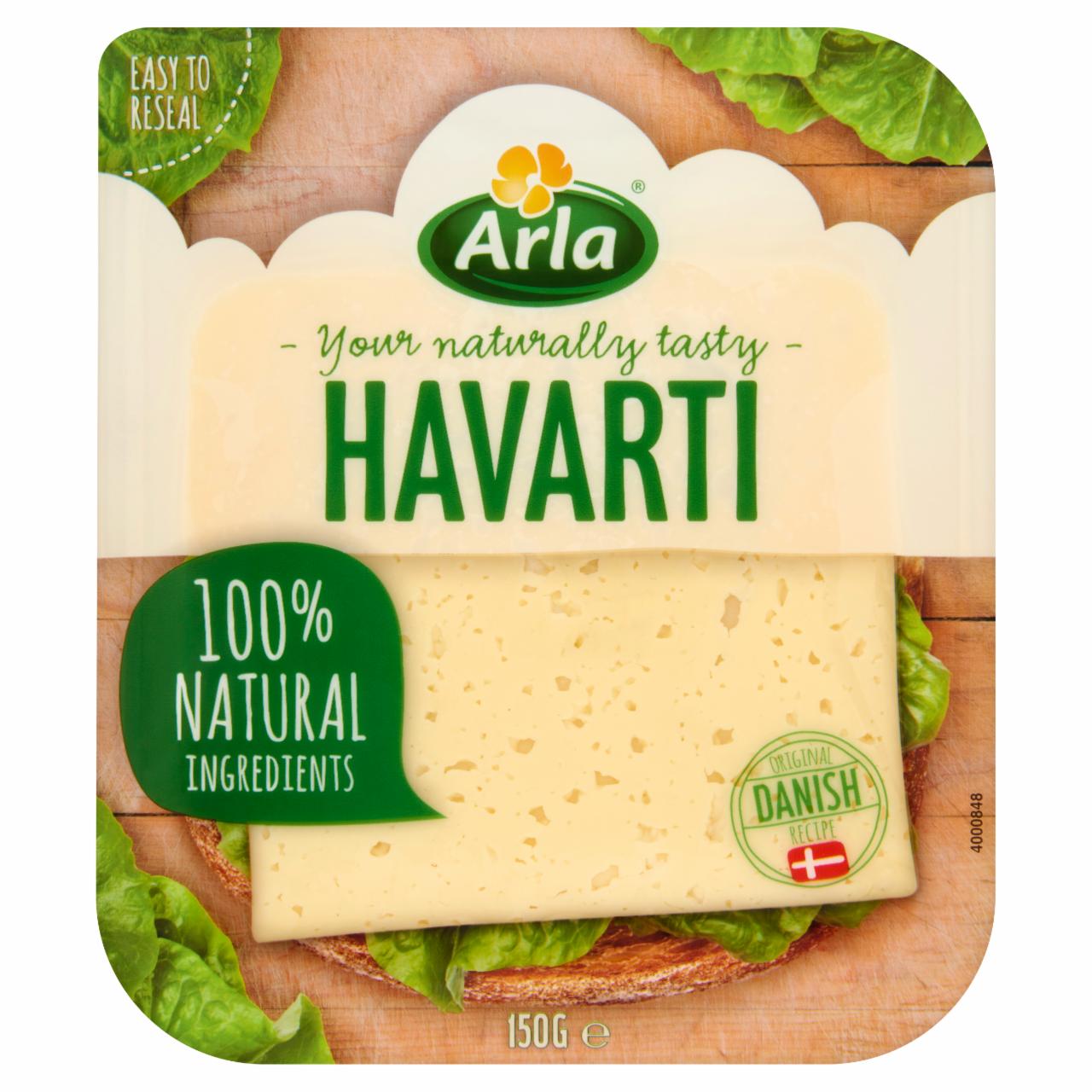 Képek - Arla szeletelt havarti röglyukas zsírdús, félkemény sajt 150 g