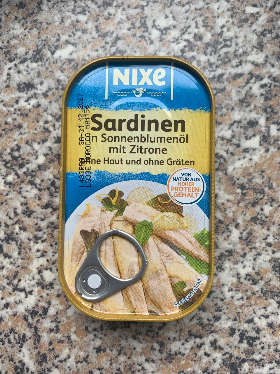 Képek - Sardines in sunflower oil with lemon Nixe