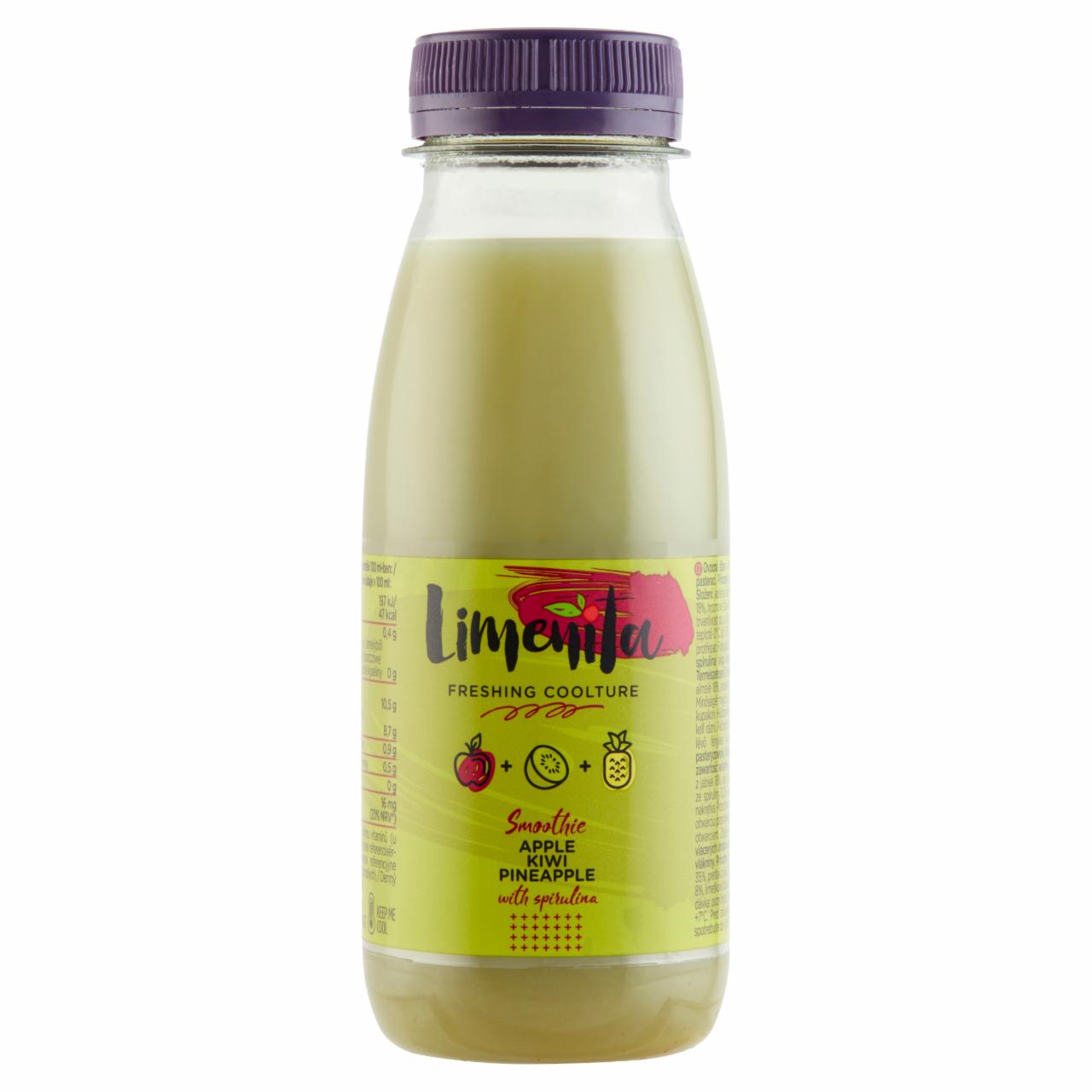 Képek - Limeñita Apple-Kiwi-Pineapple gyümölcslé többféle gyümölcsből, spirulina alga kivonattal 250 ml