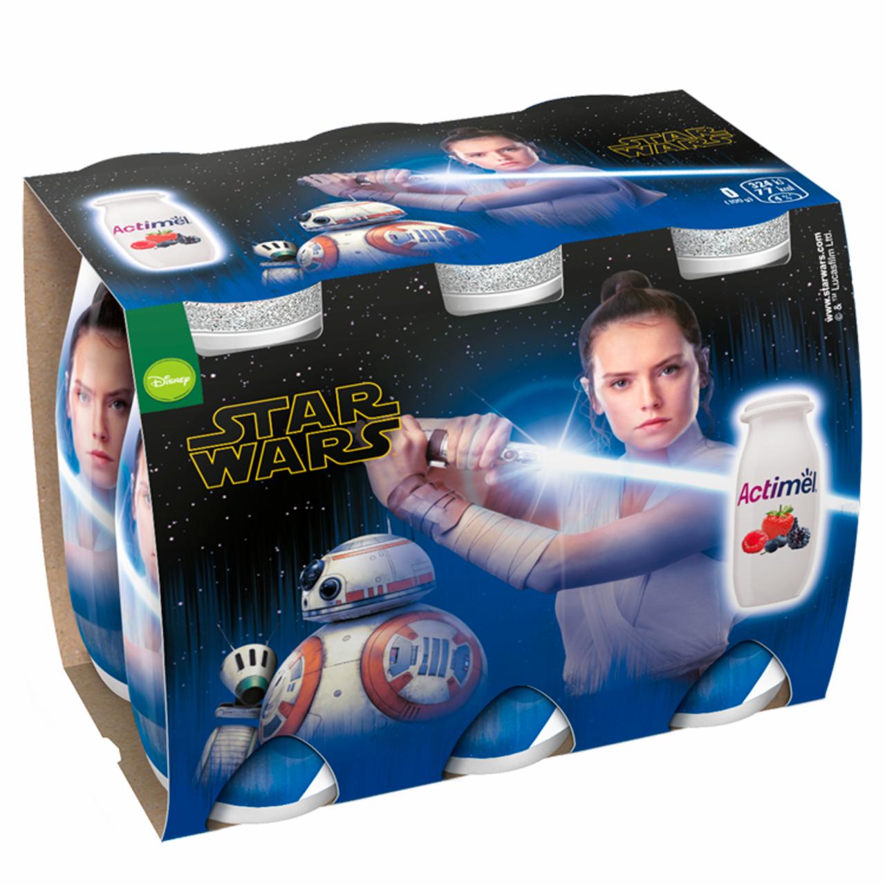 Képek - Danone Actimel Star Wars zsírszegény erdei gyümölcsízű joghurtital 6 x 100 g