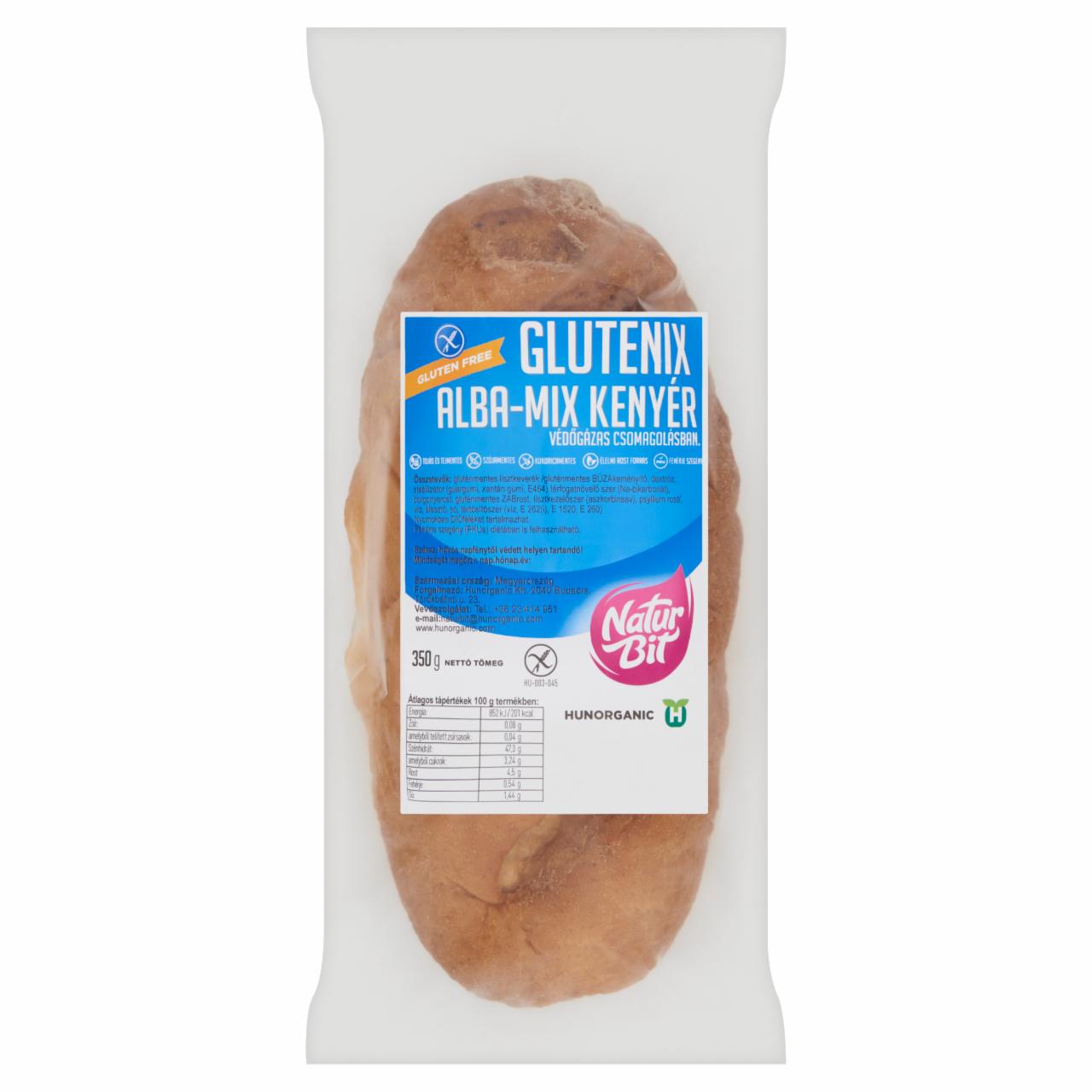 Képek - Naturbit Glutenix Alba-Mix kenyér 350 g