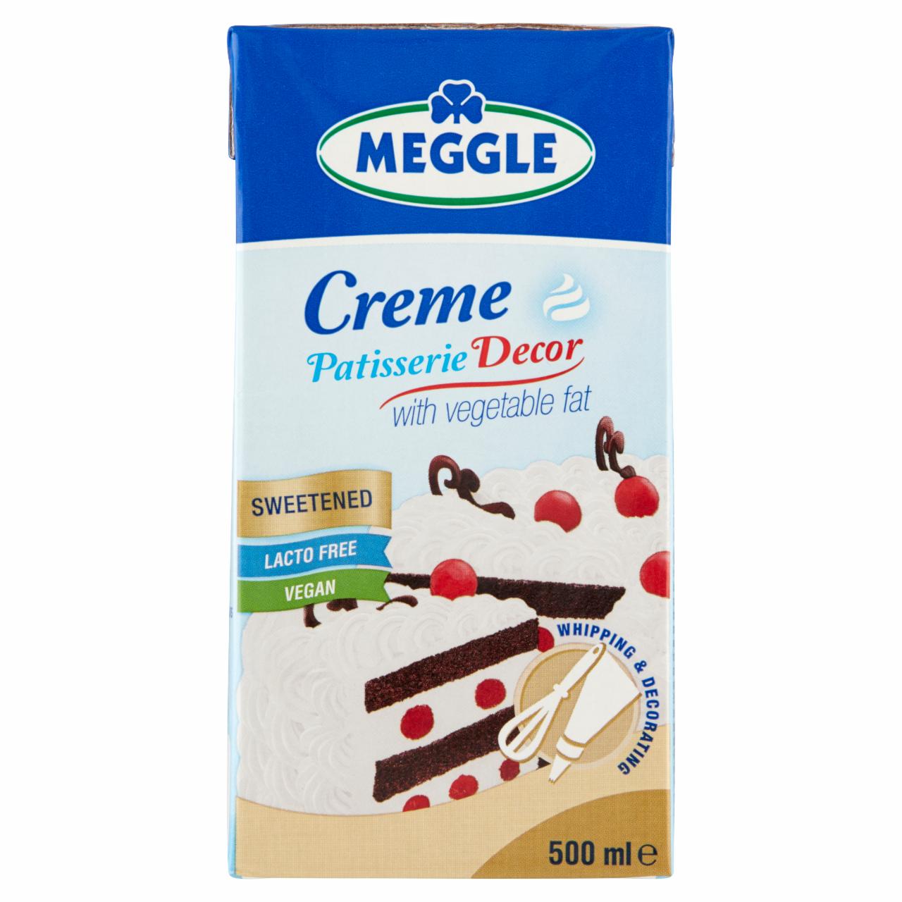 Képek - Meggle Creme Patisserie Decor UHT cukrozott növényi zsír alapú készítmény hab készítéséhez 500 ml