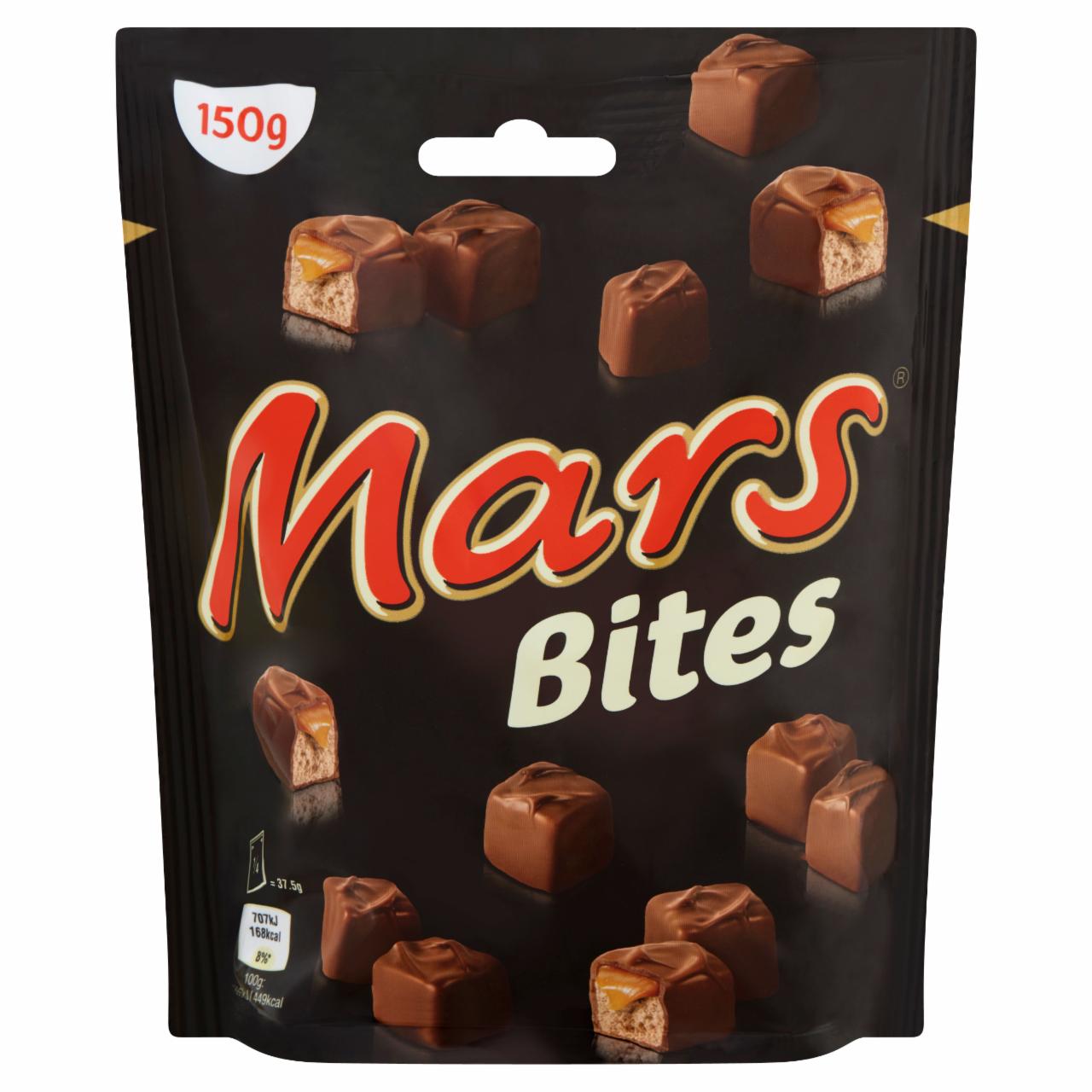 Képek - Mars Bites karamellás kakaós krémes szeletek tejcsokoládéba mártva 150 g