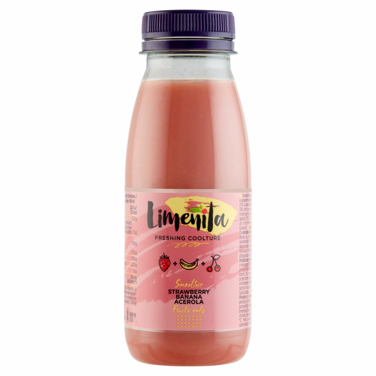 Képek - Limeñita Strawberry-Banana-Acerola gyümölcslé többféle gyümölcsből 250 ml