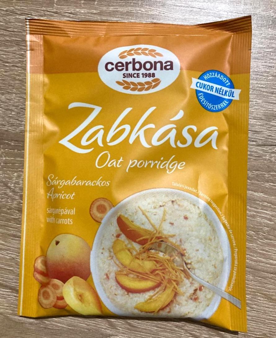 Képek - Cerbona sárgabarackos zabkása cukor hozzáadása nélkül, édesítőszerrel 50 g
