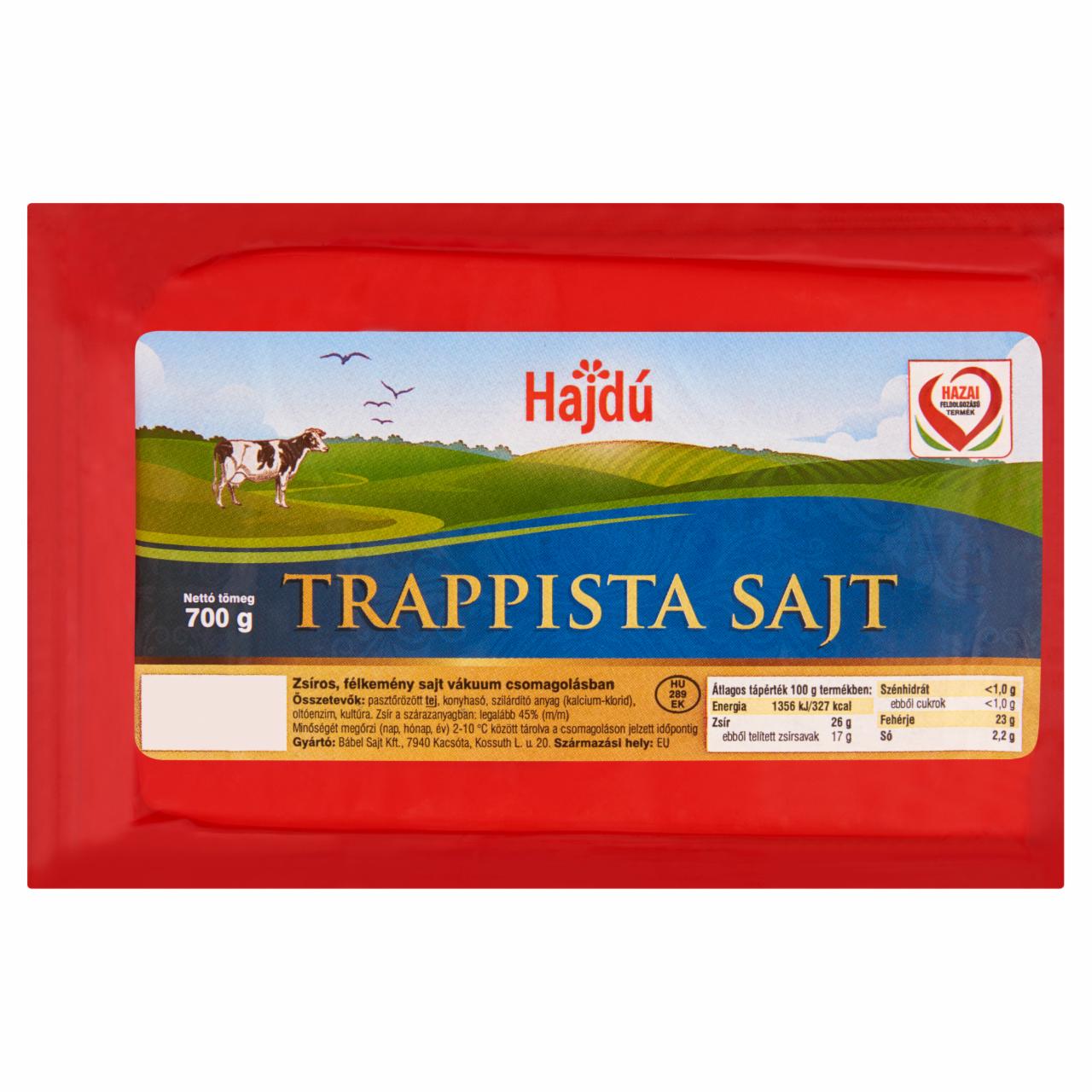 Képek - Hajdú trappista sajt 700 g