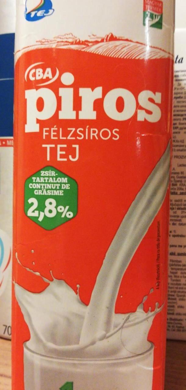 Képek - Félzsíros tej 2.8% CBA Piros