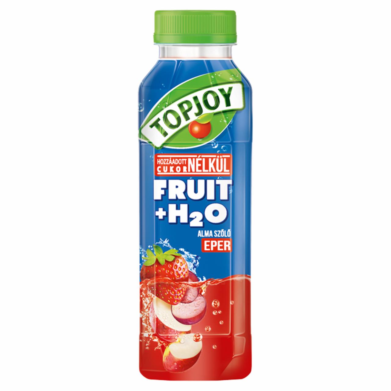 Képek - Topjoy Fruit+H₂O alma, szőlő, eperital hozzáadott E-vitaminnal 400 ml