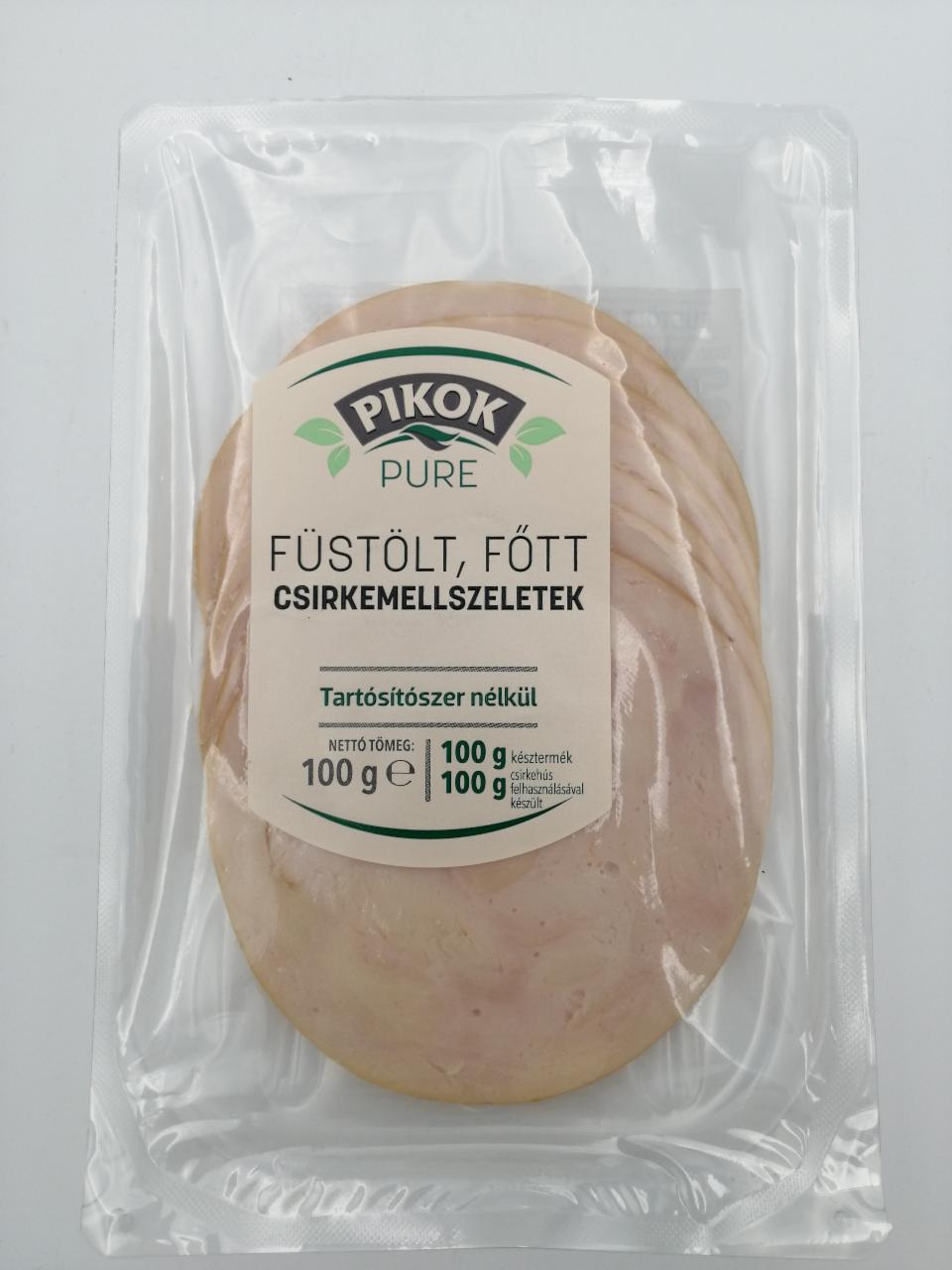 Képek - Füstölt, főtt csirkemellszeletek Pikok pure