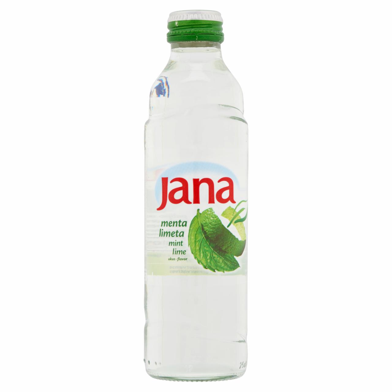 Képek - Jana menta és lime ízű, energiaszegény, szénsavmentes üdítőital cukorral és édesítőszerrel 250 ml