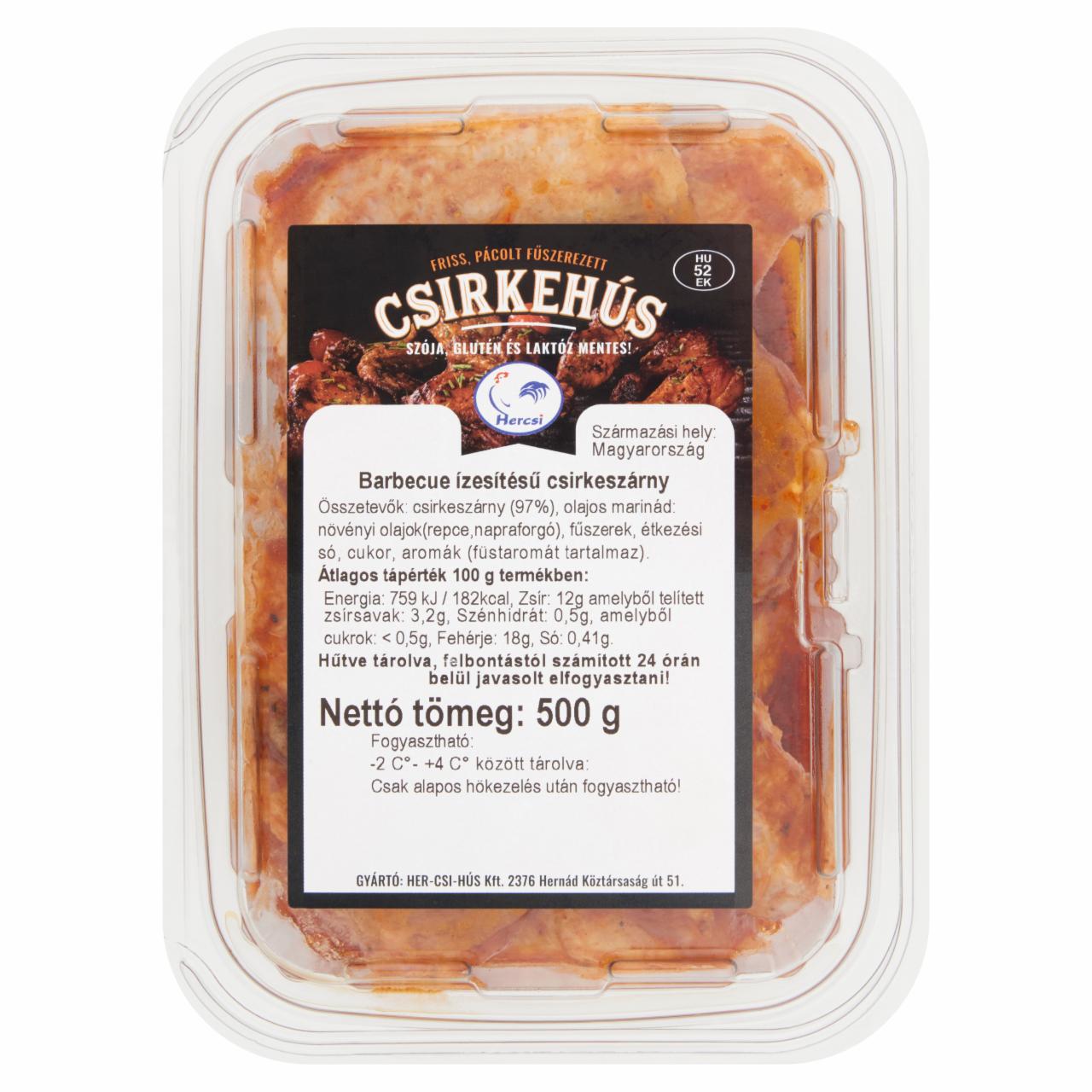 Képek - Hercsi barbecue ízesítésű csirkeszárny 500 g