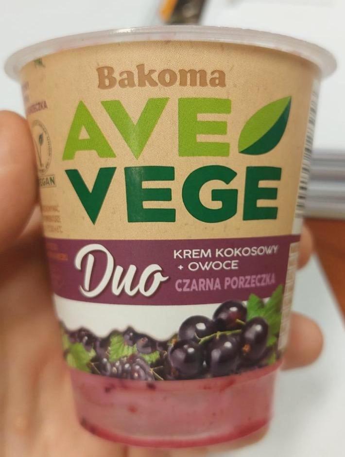 Képek - AveVege Duo fekete ribizli vegán joghurt Bakoma