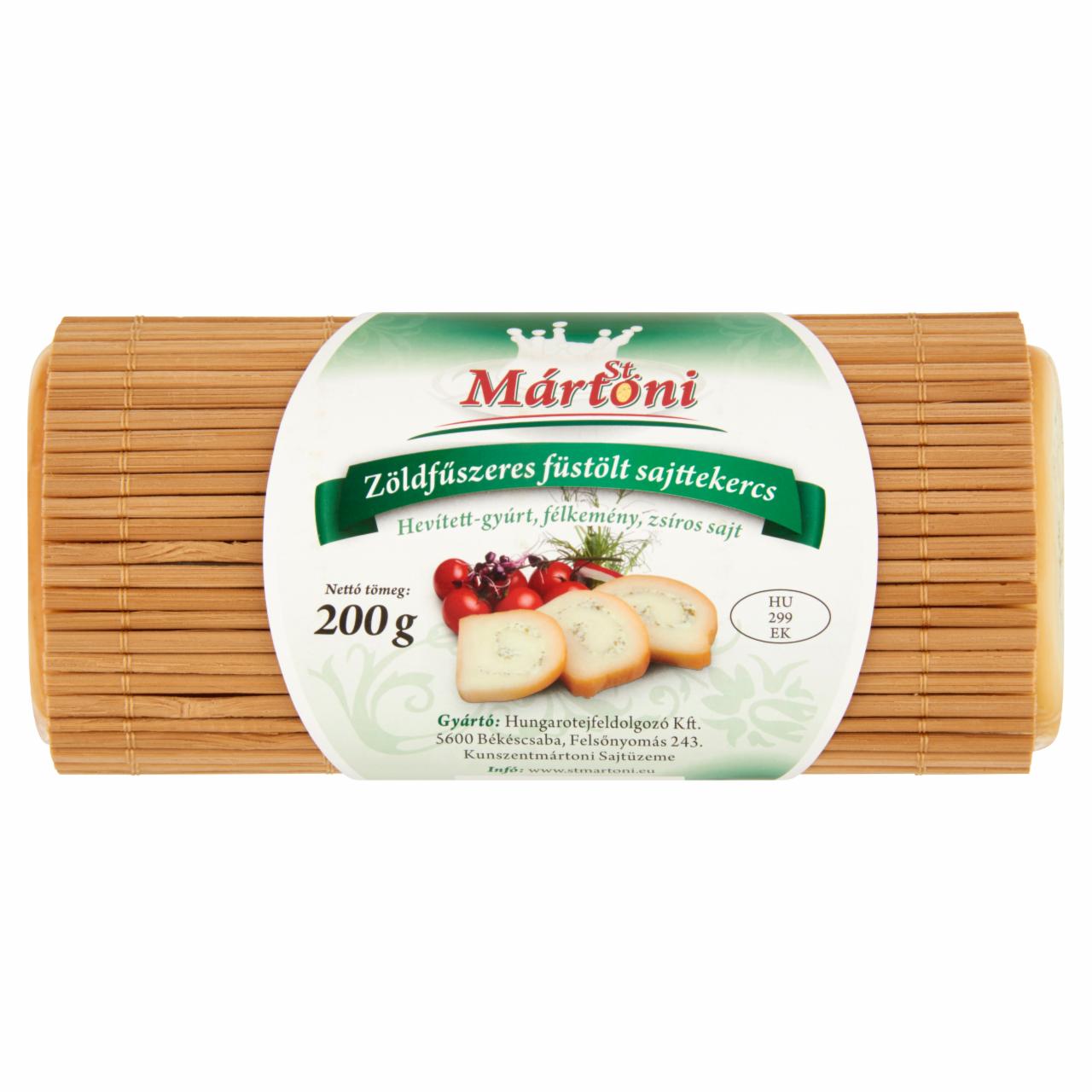 Képek - St. Mártoni zöldfűszeres füstölt sajttekercs 200 g