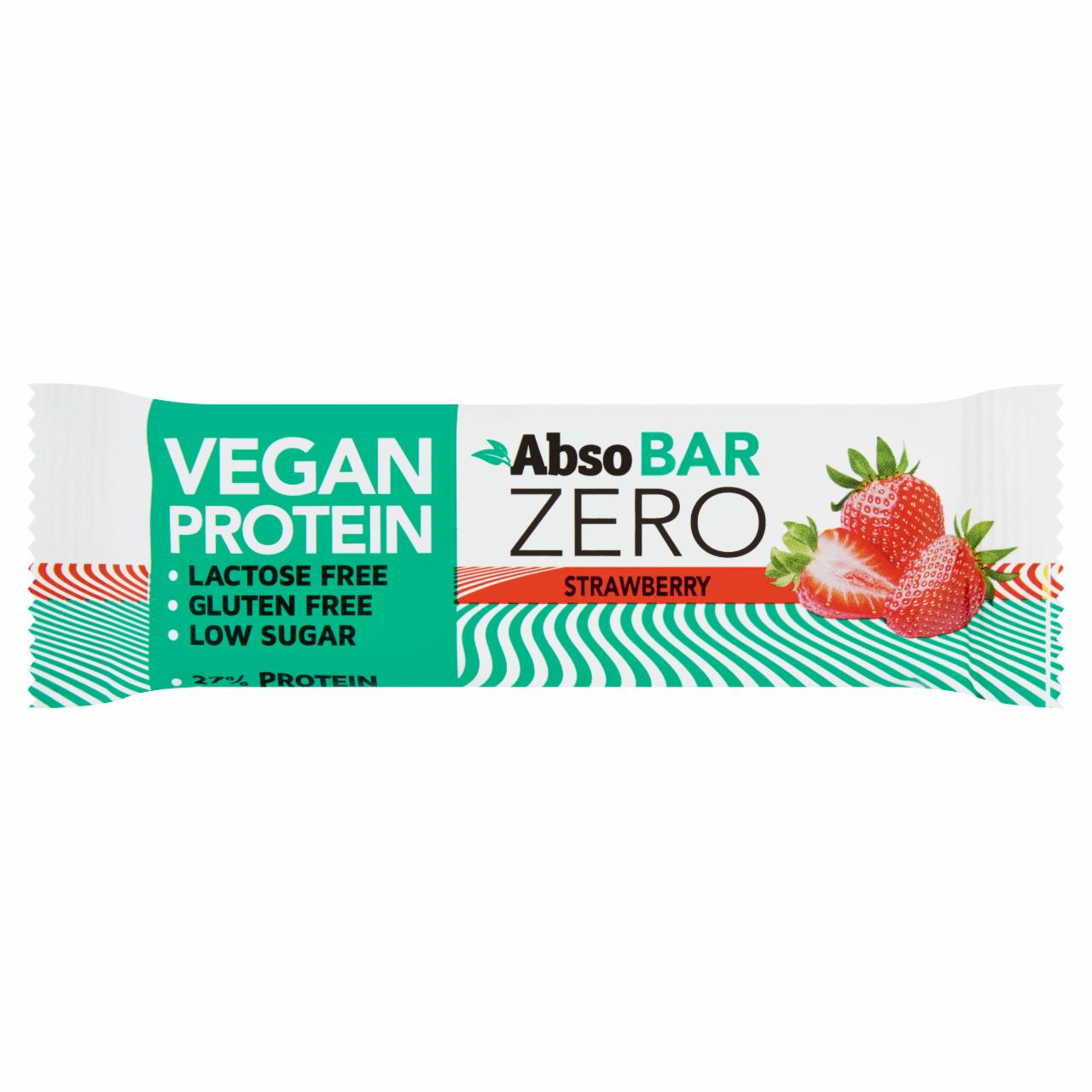 Képek - Absobar Zero glutén- és laktózmentes, eper ízesítésű, magas fehérjetartalmú szelet 40 g
