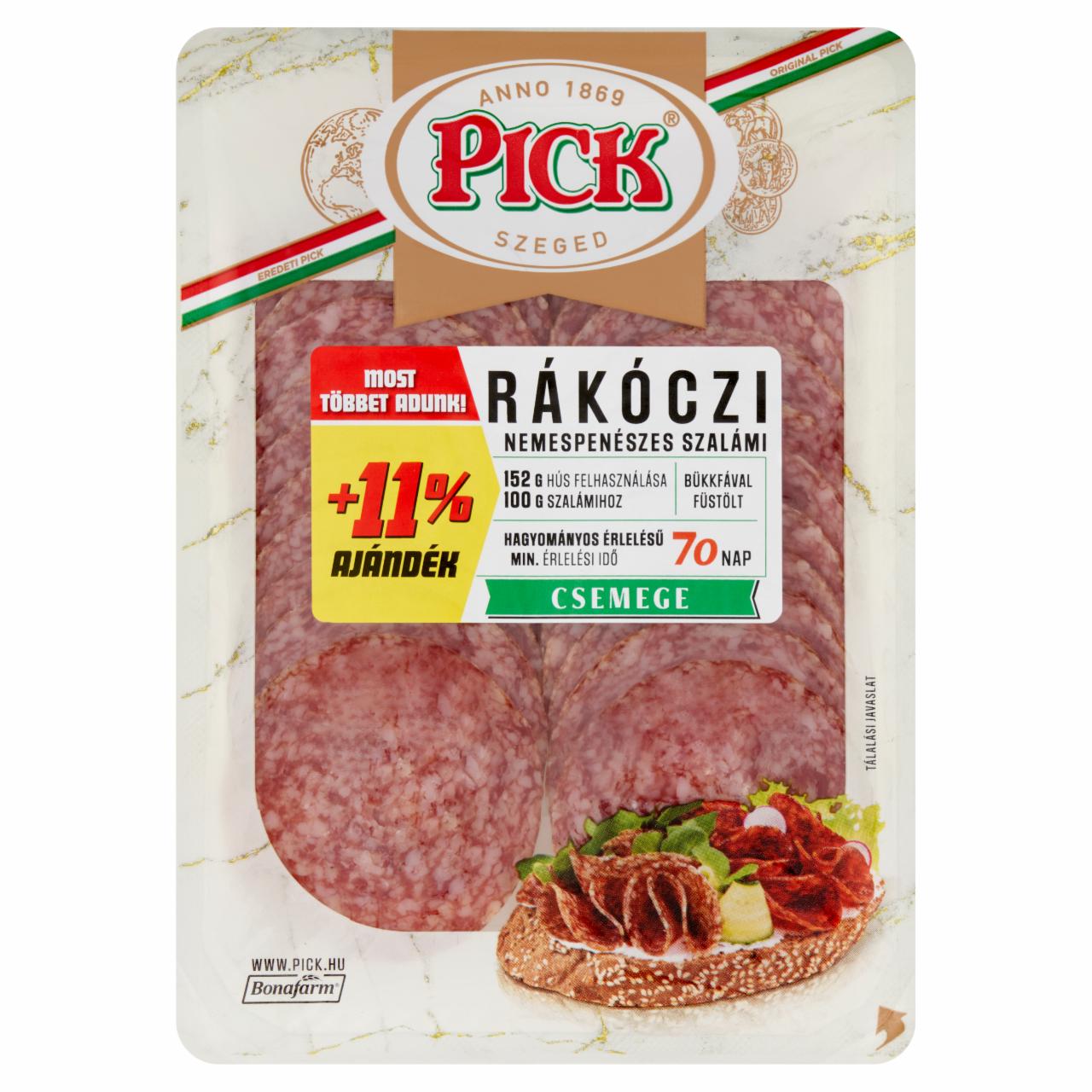 Képek - PICK Rákóczi szeletelt nemespenészes csemege szalámi 89 g