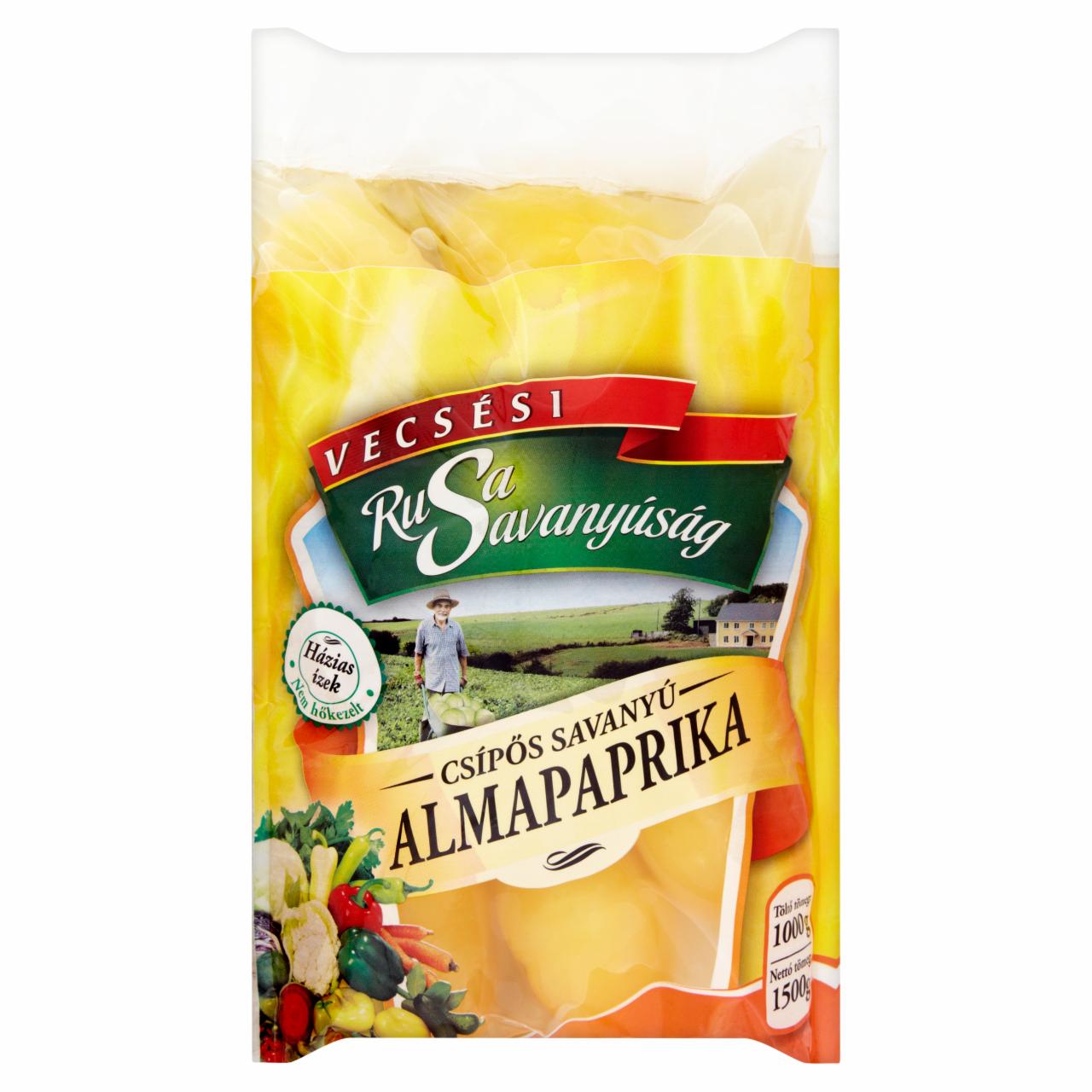 Képek - Rusa Savanyúság csípős savanyú almapaprika 1500 g