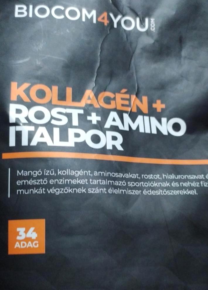 Képek - Kollagén+rost+amino italpor mangós Biocom4you