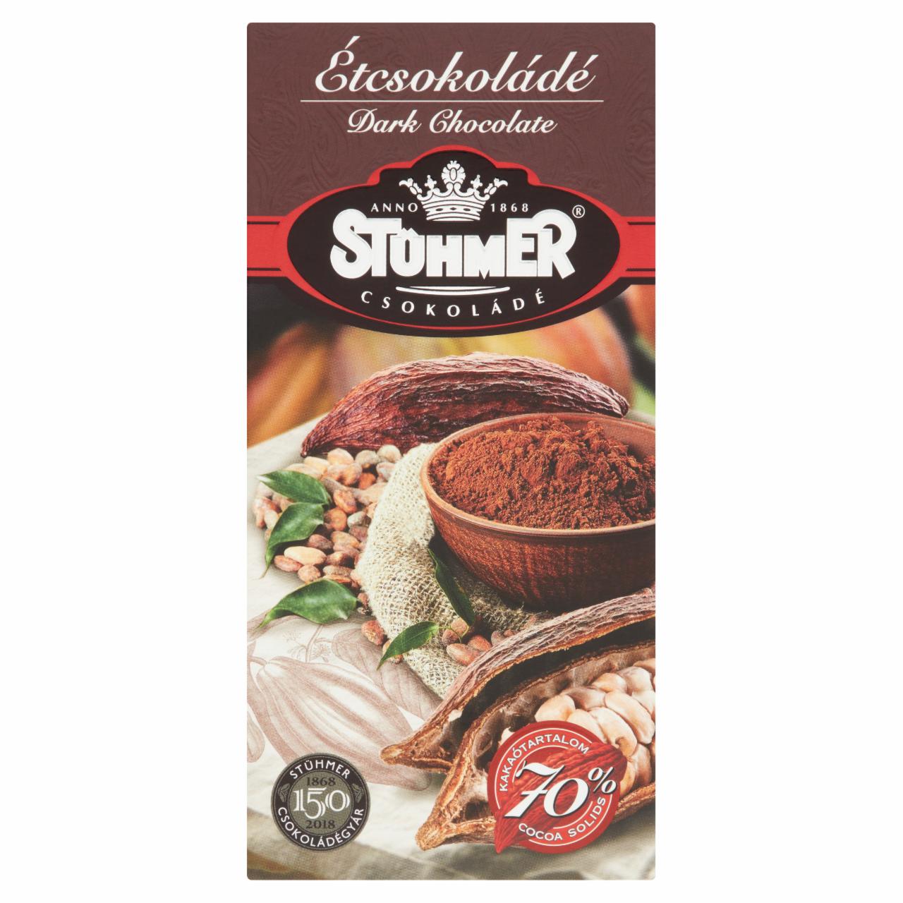 Képek - Stühmer étcsokoládé 70% 100 g