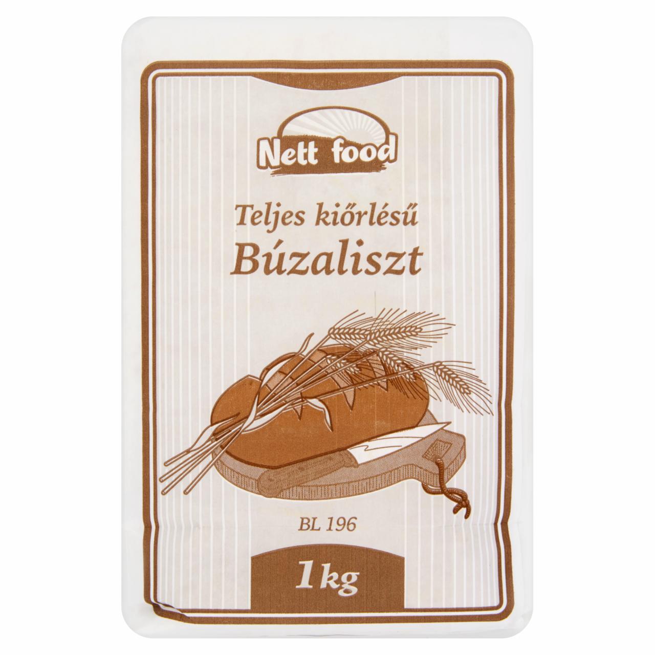 Képek - Nett Food teljes kiőrlésű búzaliszt BL 196 1 kg