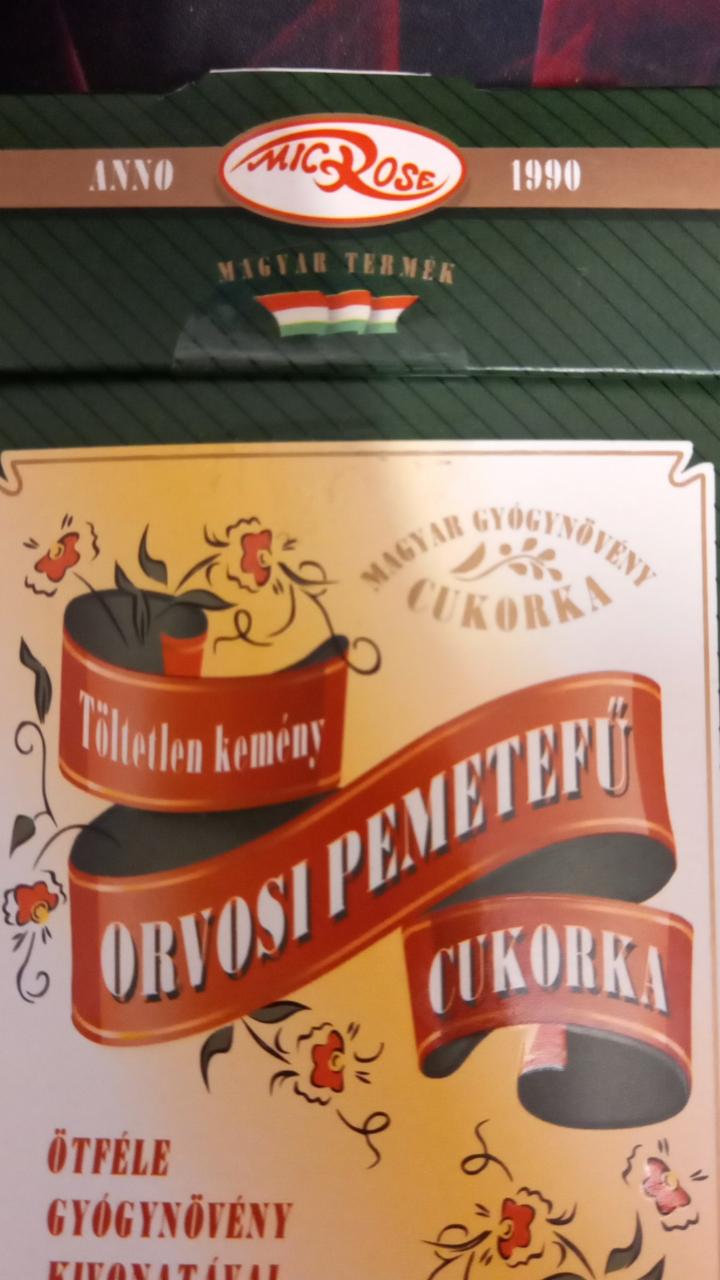 Képek - Orvosi pemetefű cukorka MicRose