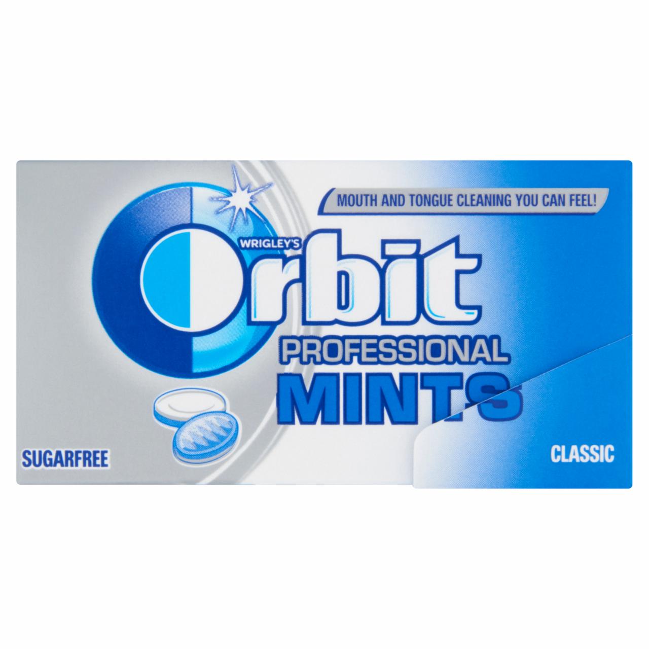 Képek - Orbit Professional Mints Classic mentaízű töltetlen keménycukorka 18 g