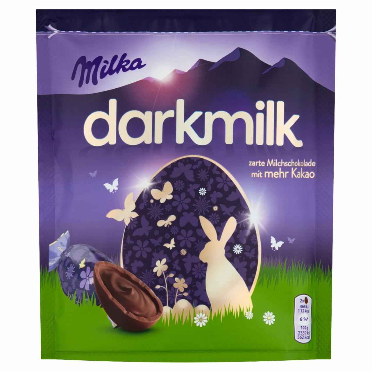 Képek - Milka Darkmilk magas kakaótartalmú, alpesi tej felhasználásával készült tejcsokoládé 100 g