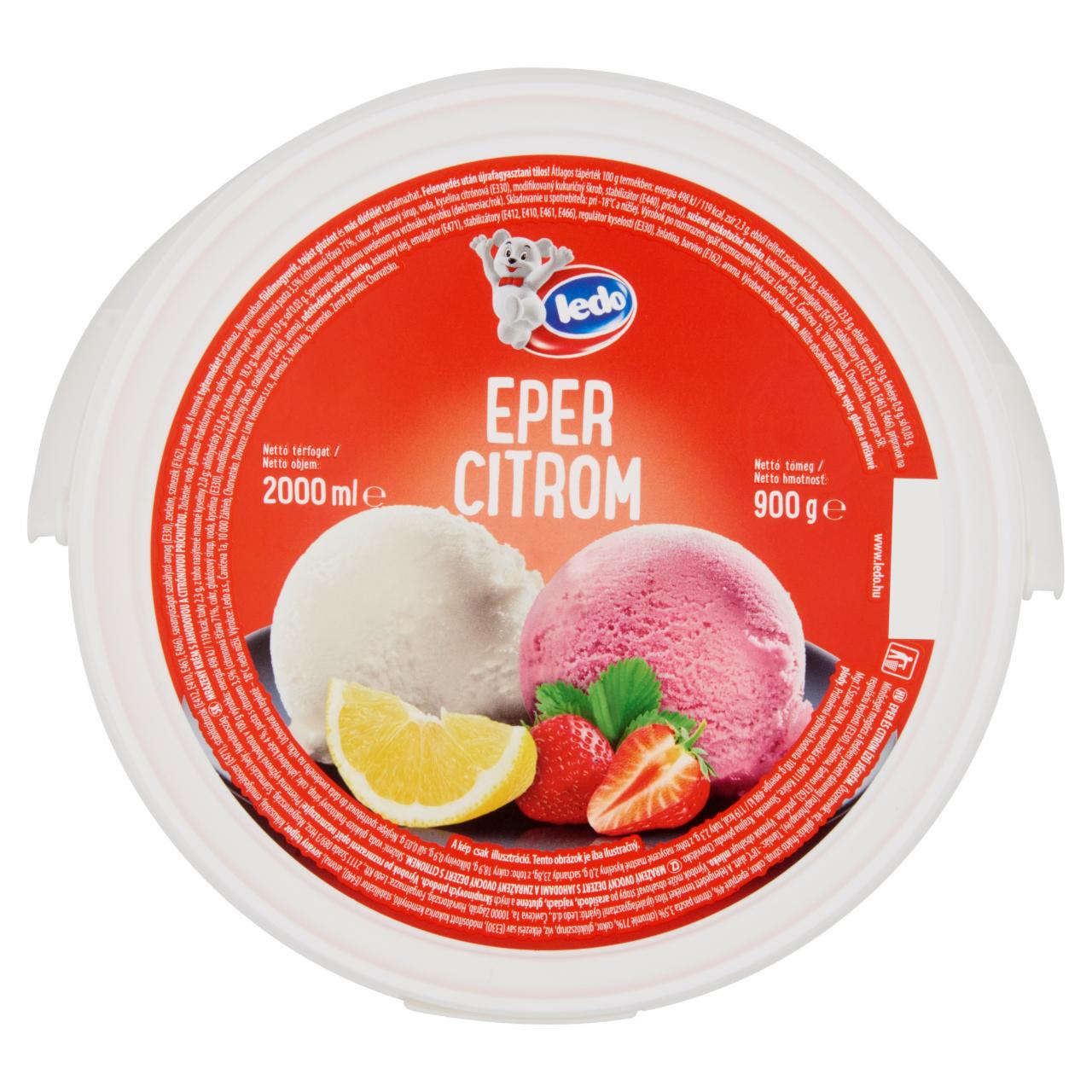 Képek - Ledo eper és citrom ízű jégkém 2000 ml