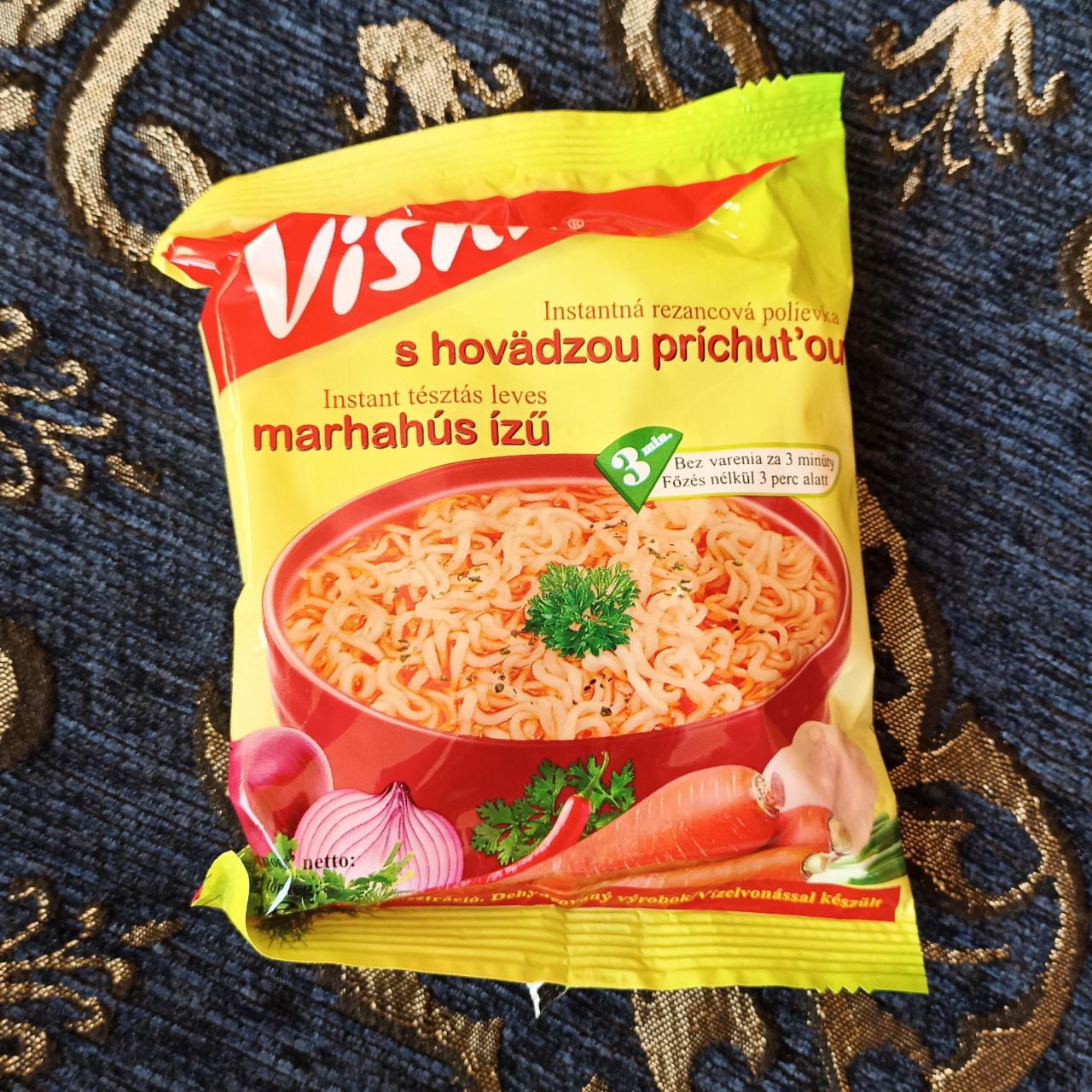 Képek - Vishu marhahús ízű instant tésztás leves 60 g