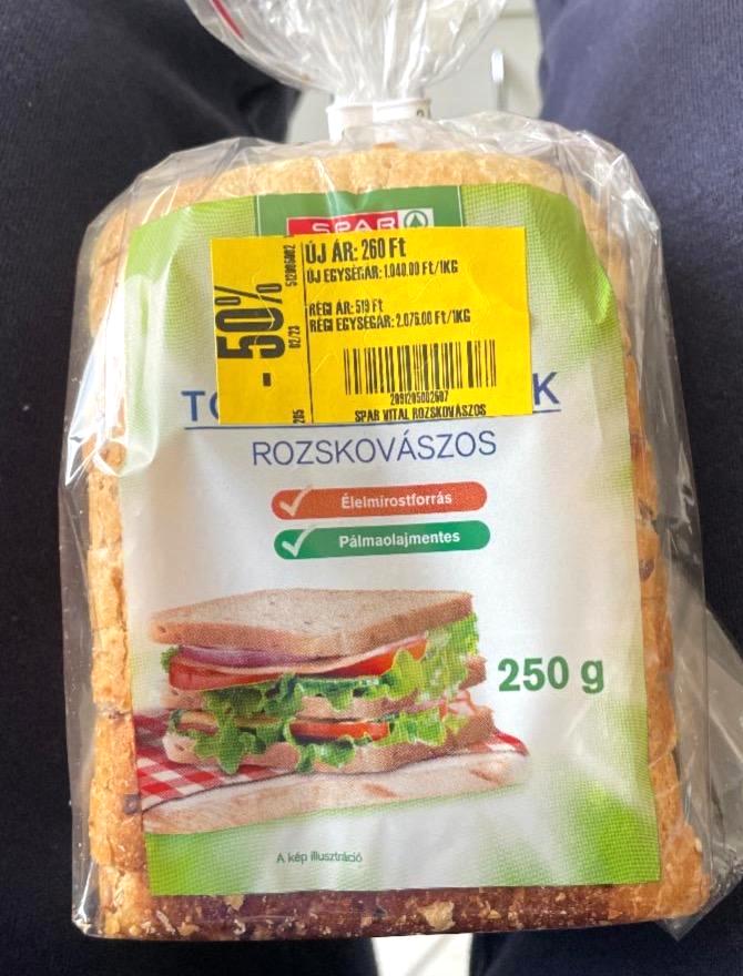 Képek - Rozskovászos toast szelet magokkal Spar